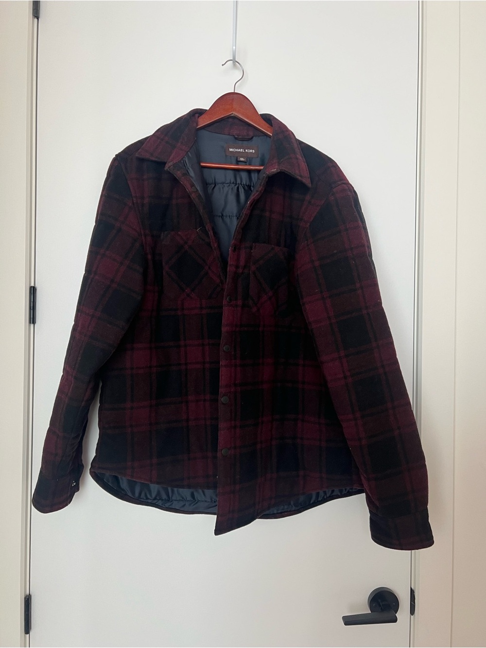 Michael Kors XXL Men Plaid Fall Jacket